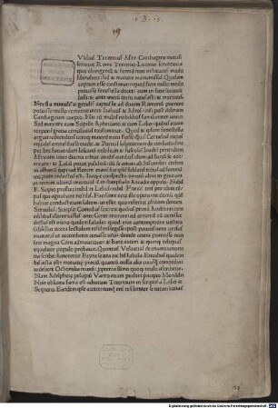 Commentum in Terentii comoedias : mit Gedicht 'Aspicis illustris lector...' (Walther, Initia 1610)