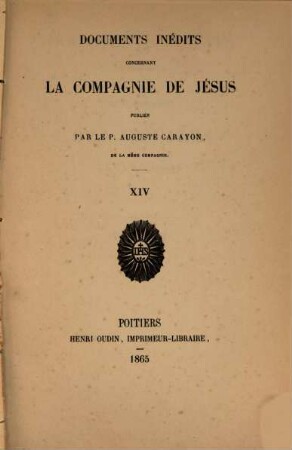 Documents inédits concernant la Compagnie de Jésus, 14. Bannissement des Jésuites de la Louisiane : document N