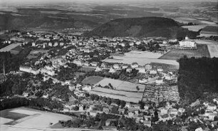 Rabenau. Stadtansicht. Luftbild-Schrägaufnahme von Süden