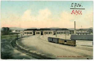 Sparks ("Eisenbahnstadt"). Round House and Shops, Sparks, Nev.