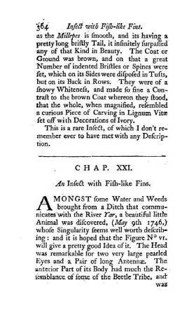 Chap. XXI. An Insect with Fish-like Fins