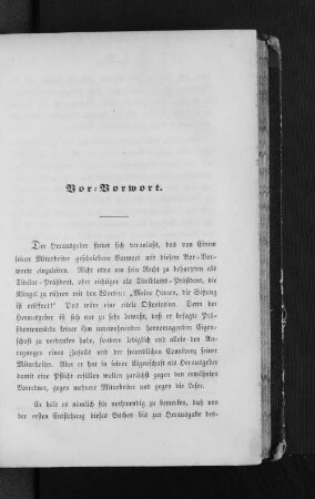 Vor=Vorwort.