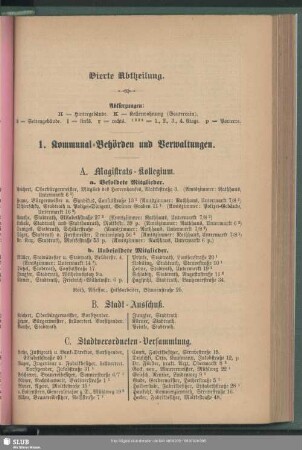 1. Kommunal-Behörden und Verwaltungen
