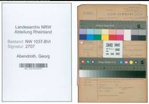 Entnazifizierung Georg Abendroth , geb. 06.11.1892 (Gastwirt)
