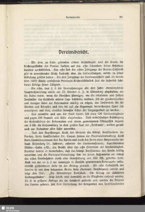 Vereinsbericht