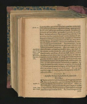 Caput XI. Defectio Pelargi in quaestione de salute Ethnicorum.