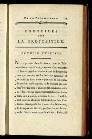 Premier exercice - troisième exercice.