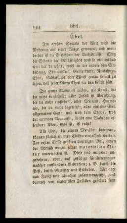 Übel - Urtheil