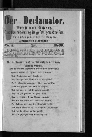 Die verbannte und wieder aufgelebte Norma.