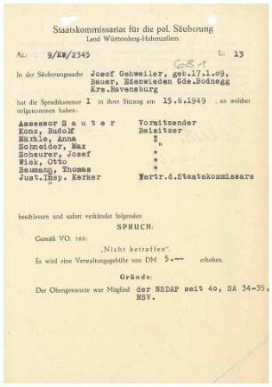 Gehweiler, Josef