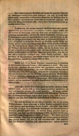 Wir haben zwar in unserm CircularSchreiben vom 28sten Junii jüngsthin einige Hoffnung gegeben, daß die Reassumtion der VergleichsHandlungen mit Löblicher OrtsHauptmannschaft, wie sie dermalen vorgenommen würde, von erwünschtem Succeß seyn werde. ...