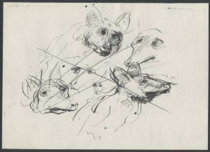 Studie zu Reineke Fuchs. Unveröffentlichte Zeichnung