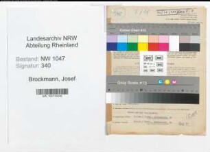 Entnazifizierung Josef Brockmann , geb. 30.04.1907 (Lagerist)