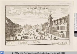 Das Rathaus und der Große Markt in Leipzig