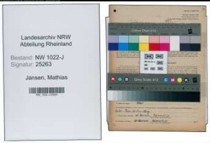 Entnazifizierung Mathias Jansen , geb. 02.01.1901 ()