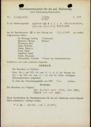 Wulle, Friedrich