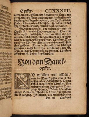 234r-239v, Von dem Danckopffer und was es sey