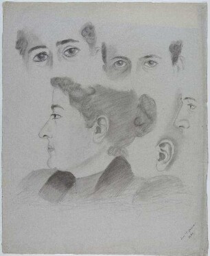 Studie der Gesichtspartien