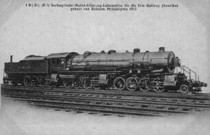 1D+D+(D1) Sechszylinder-Mallet-Güterzug-Lokomotive für die Erie Railway (Amerika)