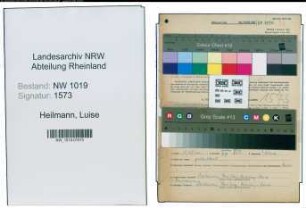 Entnazifizierung Luise Heilmann , geb. 04.06.1898 (Lehrerin)