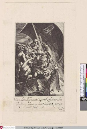 [Jonas wird ins Meer geworfen; Jonah thrown into the Sea]