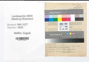 Entnazifizierung August Steffen , geb. 21.12.1892 (Polizist)
