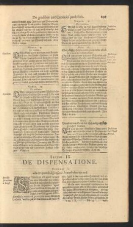Sectio IX. De Dispensatione.