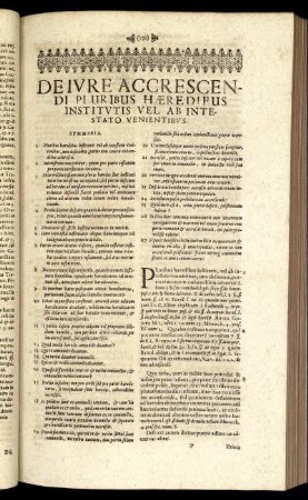 De Iure Accrescendi Pluribus Hæredibus Institutis Vel Ab Intestato Venientibus.