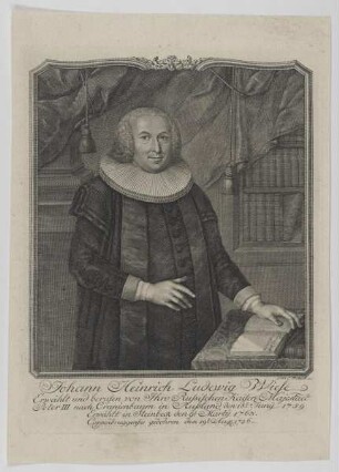 Bildnis des Johann Heinrich Ludewig Wiese