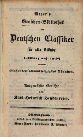 Ausgewählte Gedichte