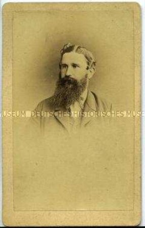 Porträt eines Mannes mit Vollbart, Carte de Visite