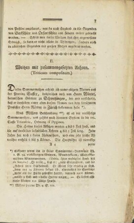II. Weitzen mit zusammengesetzten Aehren