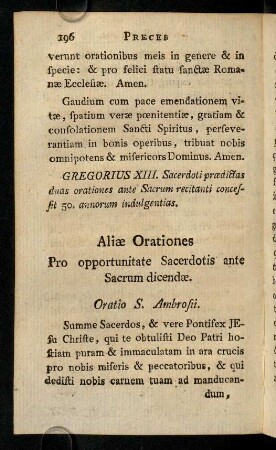 196-206, Aliae Orationes; ...