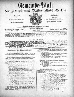 1888,26: No. 26, 24. Juni 1888