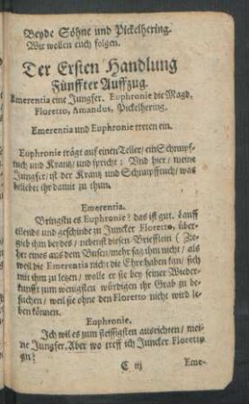 Fünffter Auffzug.