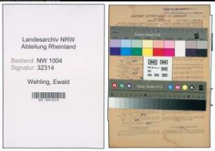 Entnazifizierung Ewald Wehling , geb. 05.04.1893 (Arbeiter)
