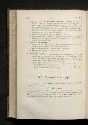 XX. Schaumburg-Lippe