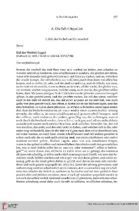 A: Die Schriftquellen