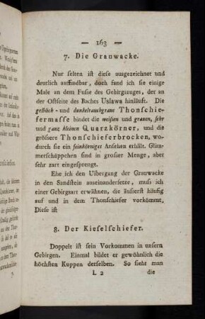 163-168, 8. Der Kieselschiefer