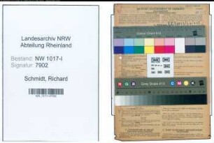 Entnazifizierung Richard Schmidt , geb. 18.06.1910 (Kaufmaennischer Angestellter)
