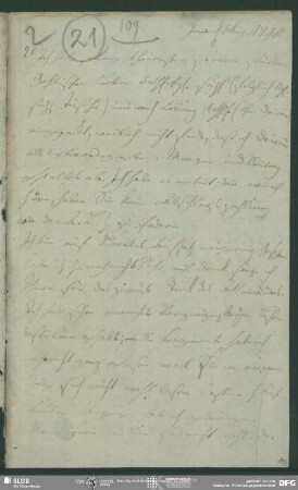 Eigenh. Brief von Gottlieb Hufeland an August Wilhelm von Schlegel, Jena, 02.08.1798
