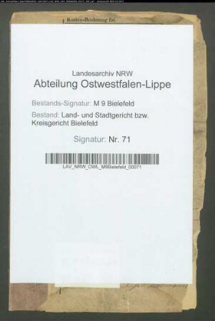 Brinkmann, Theodor, Faktor auf der Glashütte Westphalia, Feldmark Bielefeld. Rau, Margarethe Wilhelmine geb. Stucke, Feldmark Bielefeld