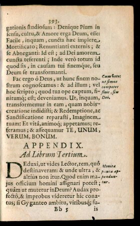 Appendix. Ad Librum Tertium.