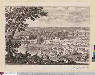Veüe et perspective du [Chasteau de Fontaine Belleau]