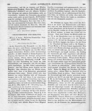 Schmidt, R. T.: Stoicorum grammatica. Halle: Anton 1839 (Beschluss von Nr. 199)