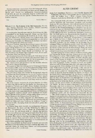 563 [Rezension] McLeod, William H., The evolution of the Sikh community