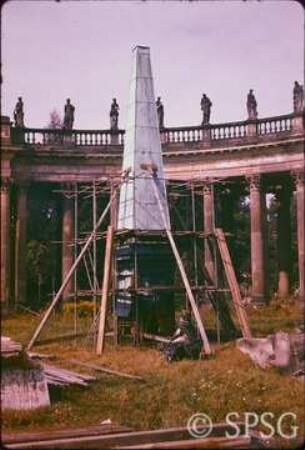 Potsdam, Park Sanssouci, Umgebung Neues Palais, Communs.