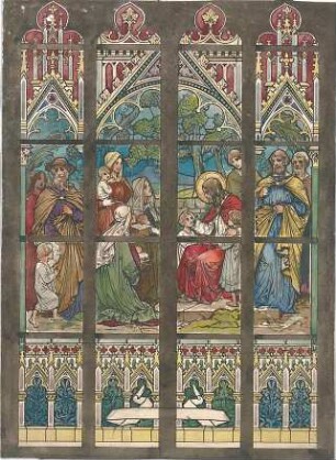 Dolmetsch, Heinrich; Kirchenfenster - Entwurf (Ansicht)
