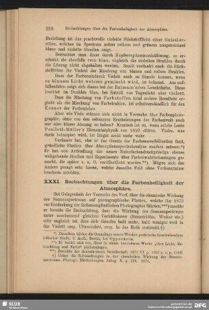 XXXI. Beobachtungen über die Farbenhelligkeit der Atmosphäre