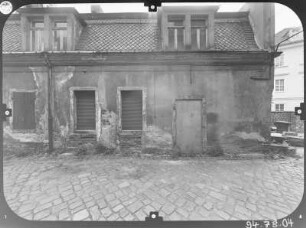 Dresden-Neustadt, Bautzner Straße 6. Hinterhaus. Eingangsfront